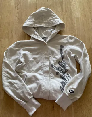 Sudadera Nike Beige/Blanca con Botones