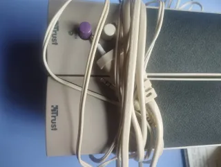 Altavoces para Ordenador Beige y Gris