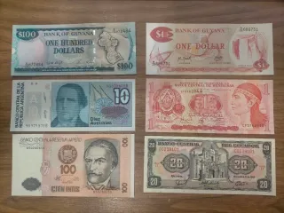 Lotto di 25 banconote americane SC