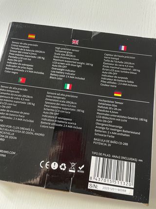 Báscula de baño Digital Euro Life CD-28B