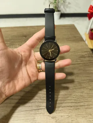 Orologio Quarzo Minimalista Total Black