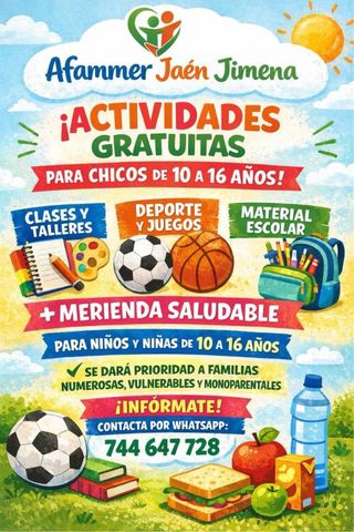 Clases particulares gratuitas, talleres y deporte
