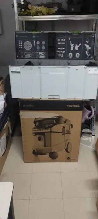 Set lijadora Festool c/luz aspirador CTL36