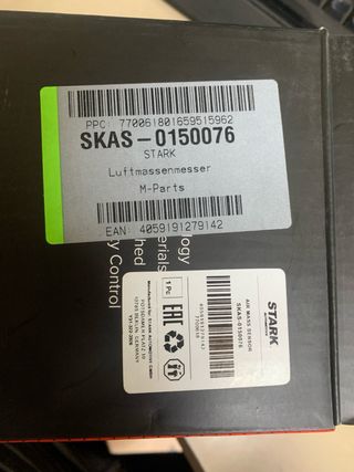 Caudalímetro VW Passat etc. año 2007  Motor D/BKP