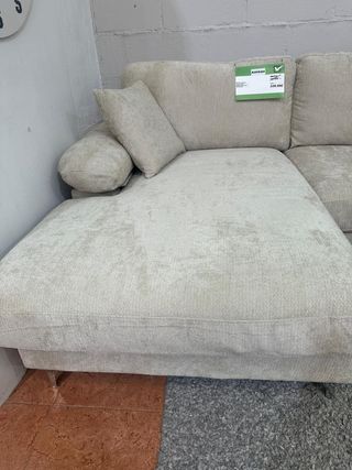 Sofá antimanchas beige 263cm