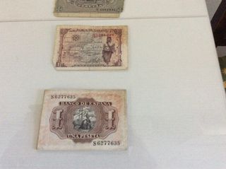 2 Billetes Antiguos Pesetas Banco de España