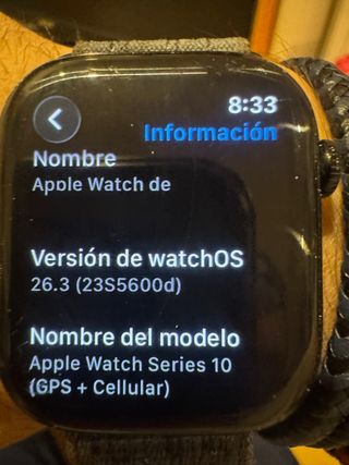 Apple Watch Series 10 LTE Negro/Plata 46