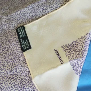 Sciarpa Chanel donna beige e viola