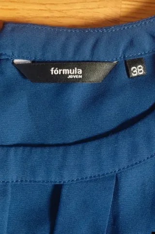 Camisa Fórmula Joven Talla M Azul