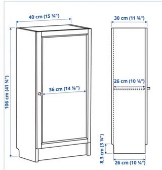 Librería madera negra