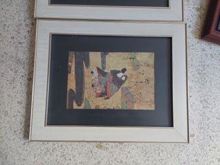 Lote de marcos de madera y cristal