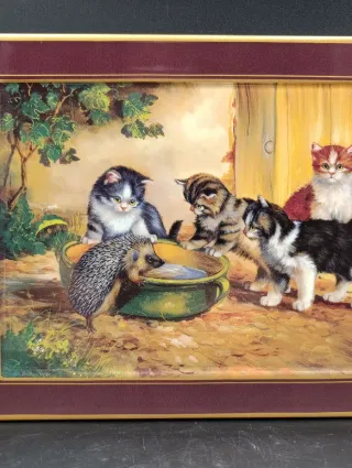 Azulejo Colección Gatitos y Erizo