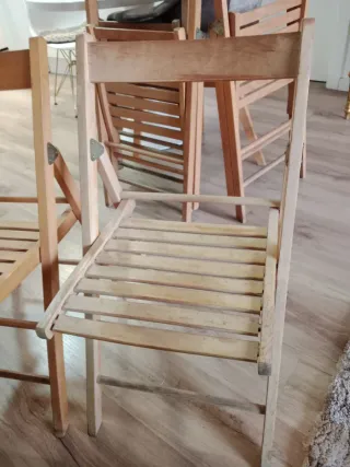 Sedie pieghevoli in legno