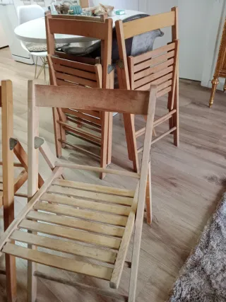 Sedie pieghevoli in legno