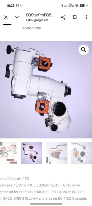 Motorizzazione telescopio EQStarPRO