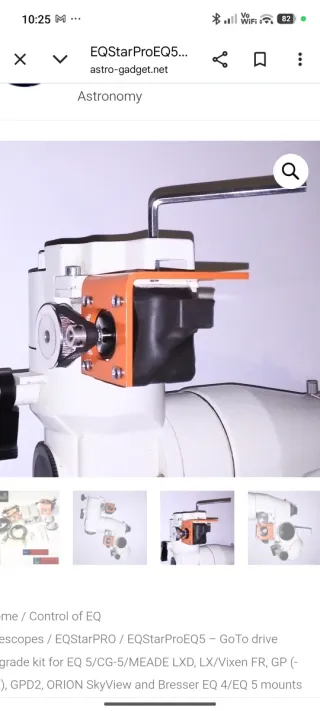 Motorizzazione telescopio EQStarPRO