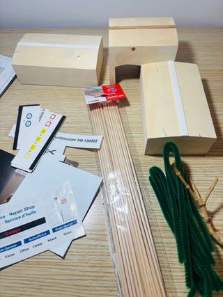 Materiales decoración maquetas tren