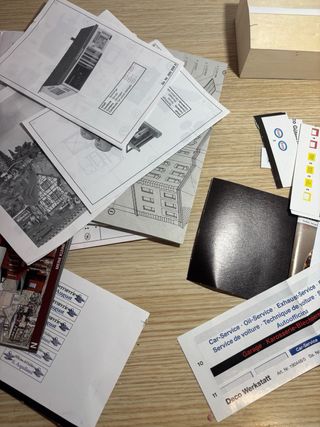 Materiales decoración maquetas tren