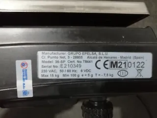 Balanza digital EPELSA 36-SP