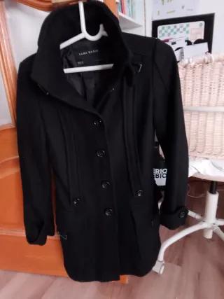 Abrigo Zara Negro Talla S