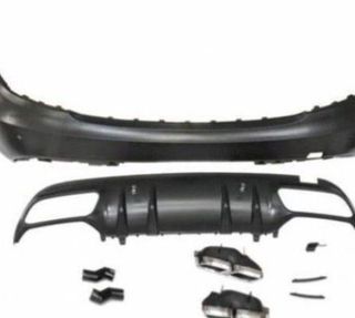 Paragolpes Trasero Mercedes W204 07-13 2-4P Look W
