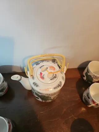 Set Tè Cinese Ceramica Decorata