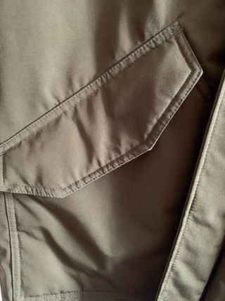 Parka uomo verde militare con cappuccio