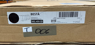 Estructura BESTÅ IKEA negro-marrón 120×40×64 cm