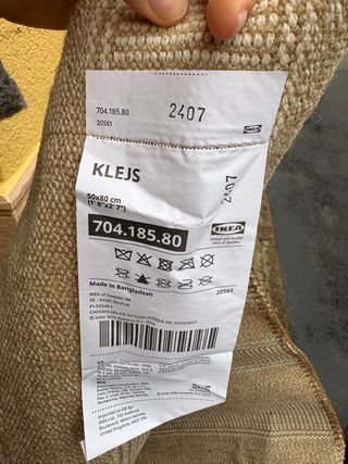 Esterilla decorativa beige y marrón