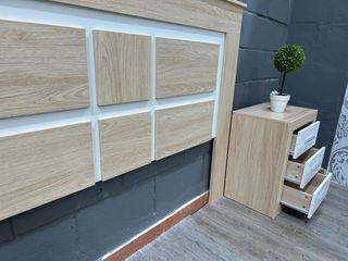 Cabecero y Mesitas de Noche 160cm