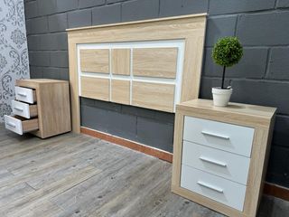 Cabecero y Mesitas de Noche 160cm