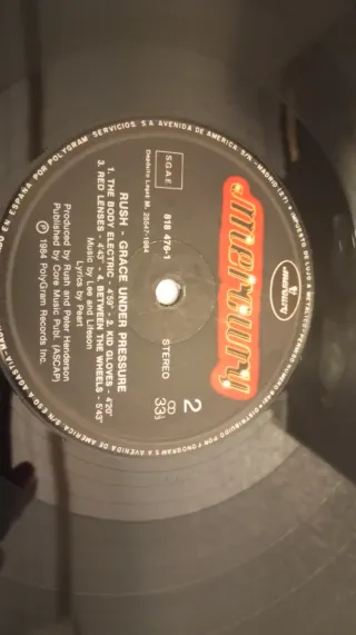 Rush Grace Under Pressure LP