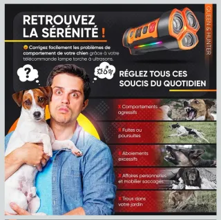 Dispositivo Antiladridos Perros Negro/Naranja