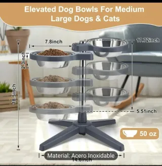 Comedero Elevable Mascotas