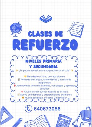 Maestra de repaso de Primaria.
