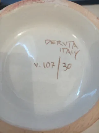 Vaso ceramica Deruta Italy - egizio - h. cm30