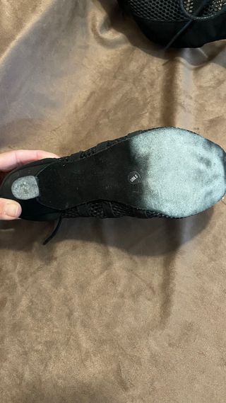 Zapatos de baile de malla con cordones