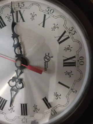 Reloj Pared Vintage Madera Maciza