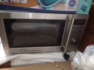 Microondas plateado