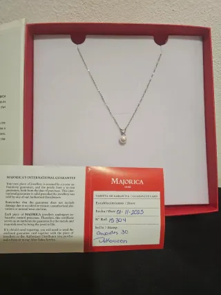 Collar Majorica Perla y Plata