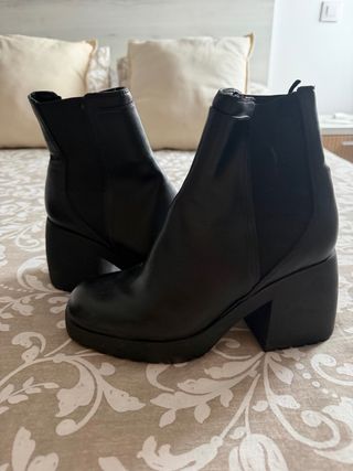 Botines negros plataforma