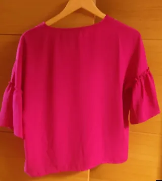 Camisa Stradivarius Mujer Rosa Talla S