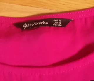 Camisa Stradivarius Mujer Rosa Talla S