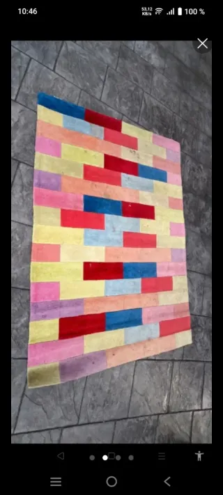 Alfombra acrílica multicolor