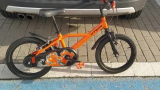 Bicicleta infantil naranja