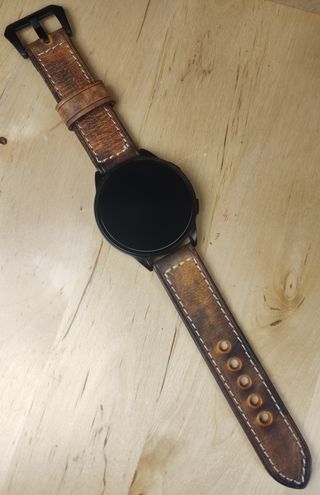 Correa de Cuero para Reloj 22mm Hecha a Mano