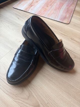 Mocasines Castellanos Piel Negra Talla 43