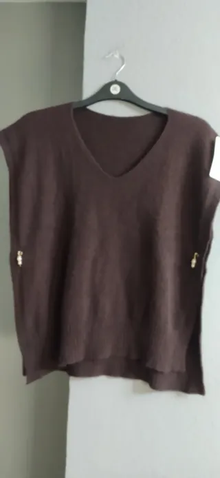 Jersey mujer marrón talla unica