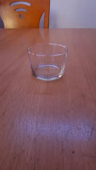 9 Vasos Anchos de Cristal