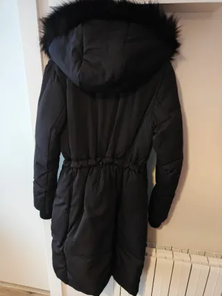 Abrigo Zara Negro Mujer